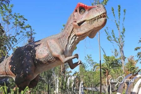 Vale dos Dinossauros é inaugurado em Olímpia. Confira imagens