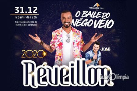 Réveillon 2020 será comemorado com show de Alexandre Pires em Olímpia