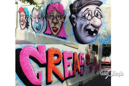 CREAS de Olímpia recebe grafitagem de seus adolescentes