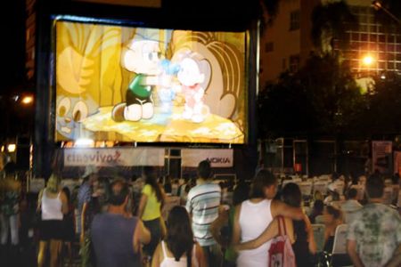 Olímpia recebeu primeira mostra de filme infantil na Praça da Matriz